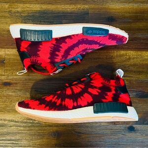 Adidas Nice Kicks x NMD Runner PK Red Tie Dye - Size 11.5
